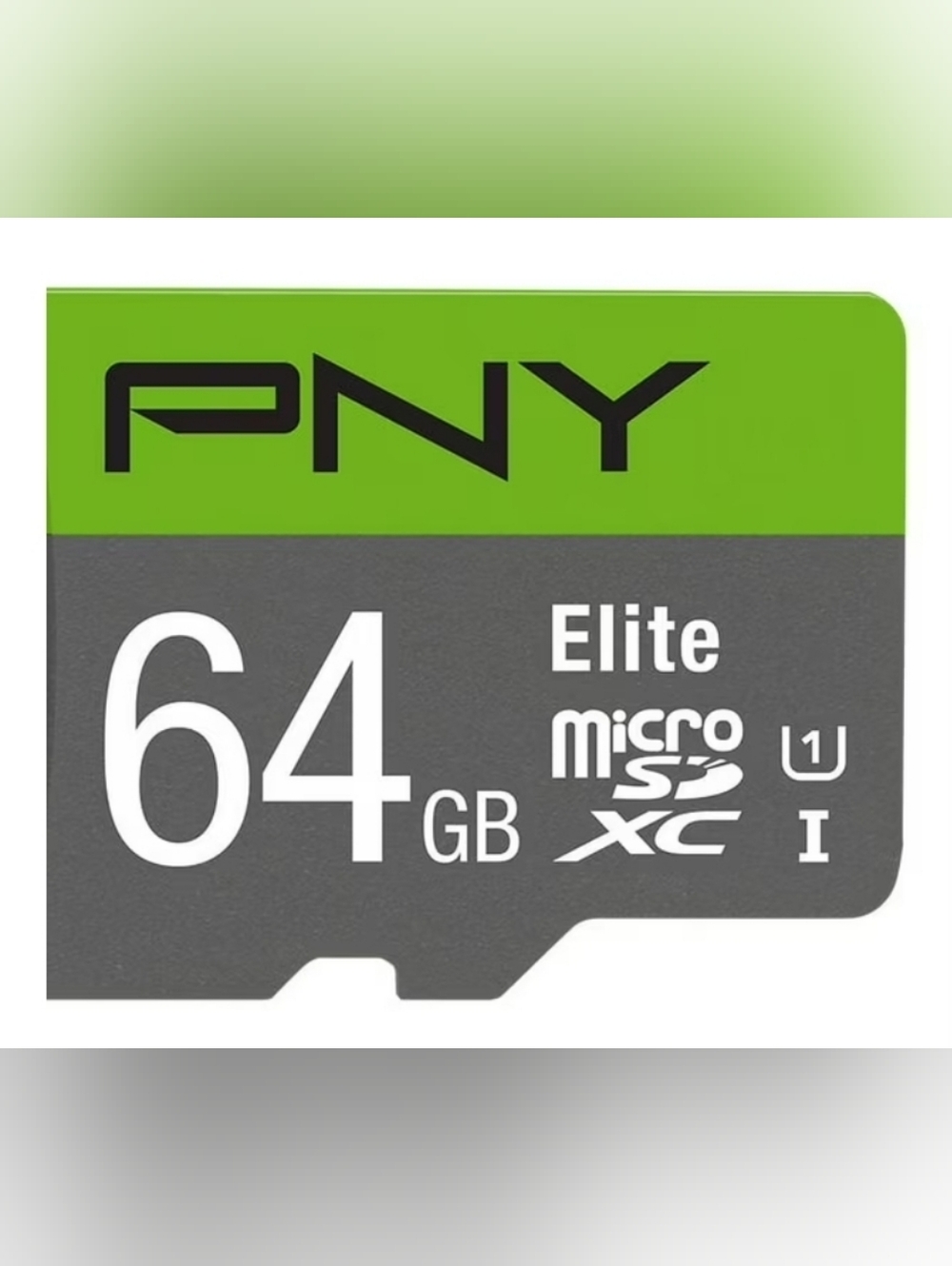 Elite 64GB microSDXC Memory Card - Gray & Green